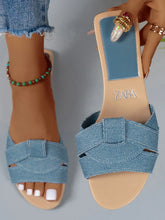 Load image into Gallery viewer, Designer Woman Flat Slippers
