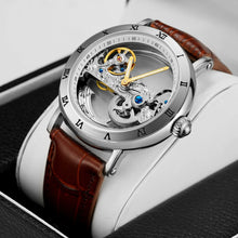 Load image into Gallery viewer, Forsining 208S Men&#39;s Leather Waterproof Watch
