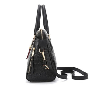 Crocodile Pattern Crossbody Bag